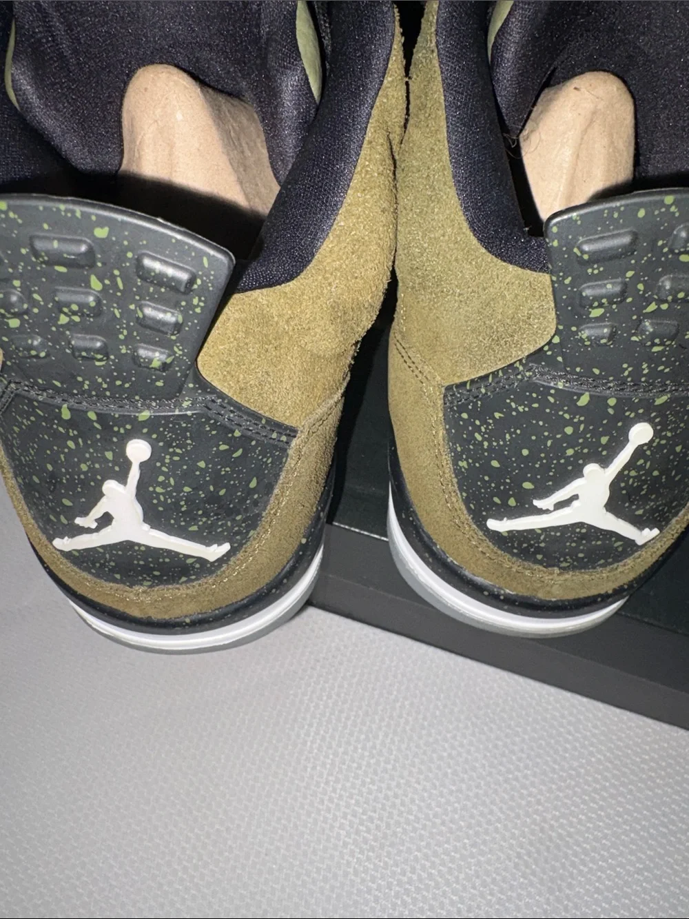 Jordan Son of Mars  Men’s Olive Green and Black High-Top Sneakers